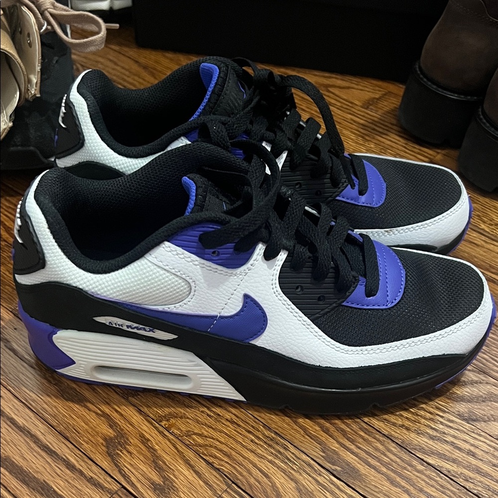 Men's Black and Purple Sneakers
